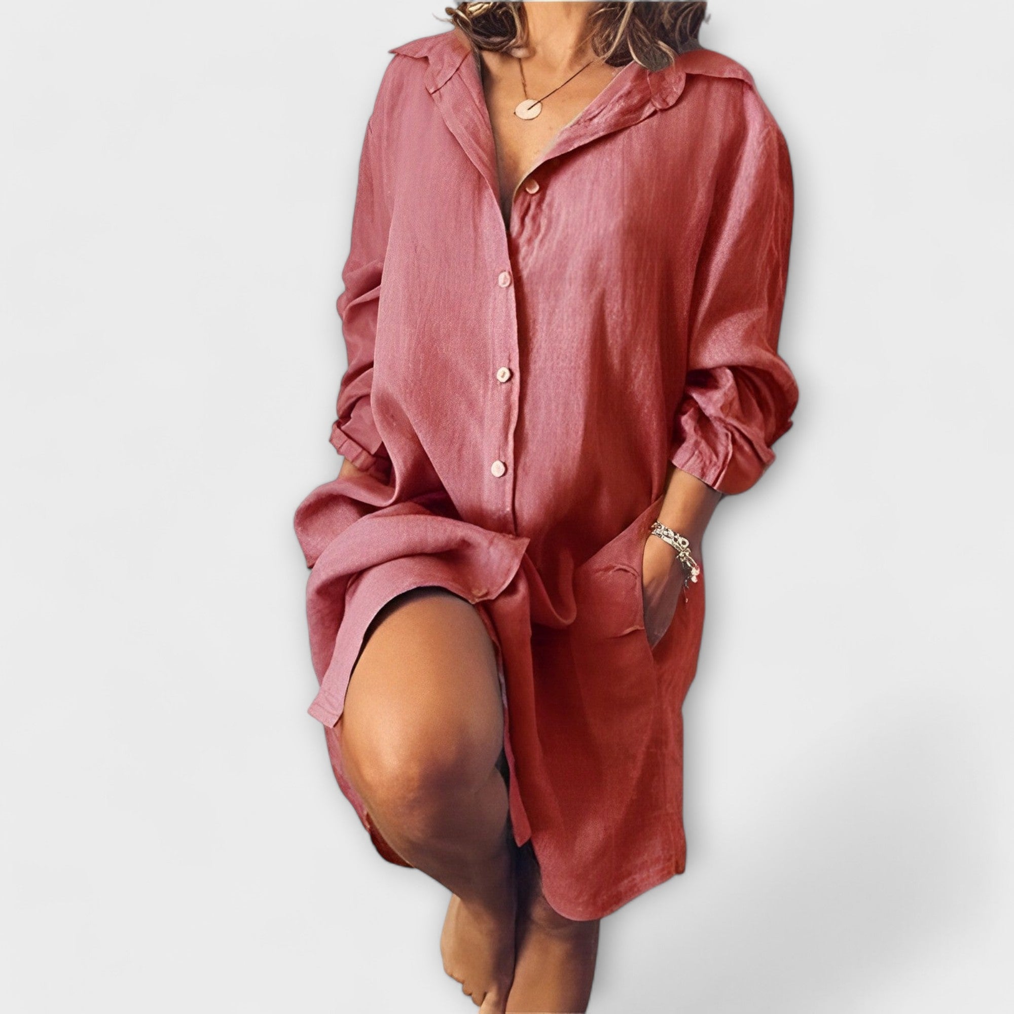 Freja – Ležerna lanena bluza za svakodnevno nošenje