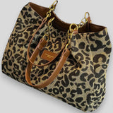 Freja | Leopard platnena torba za kupnju