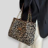 Freja | Leopard platnena torba za kupnju