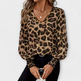 Maja – Elegantna bluza s leopard printom