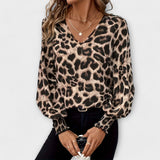 Maja – Elegantna bluza s leopard printom